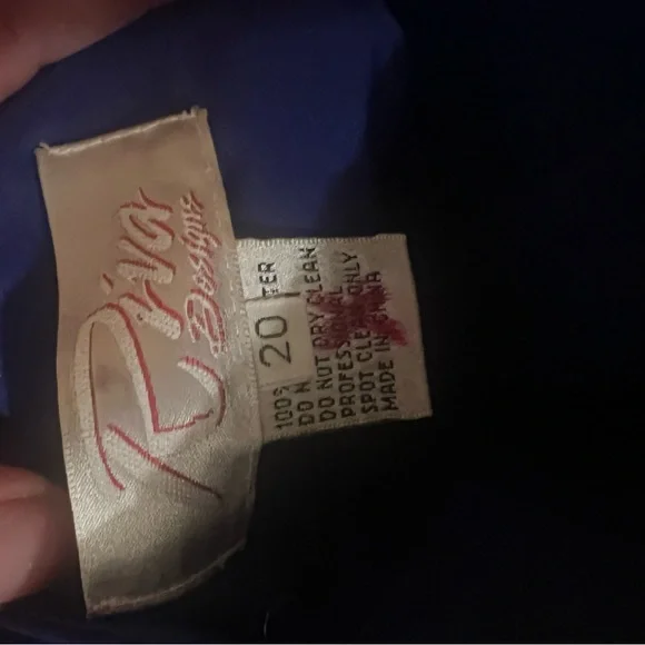 Elegant Blue Strapless Gown - Picture 7 of 7